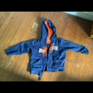 Little kids zip down hoodie
